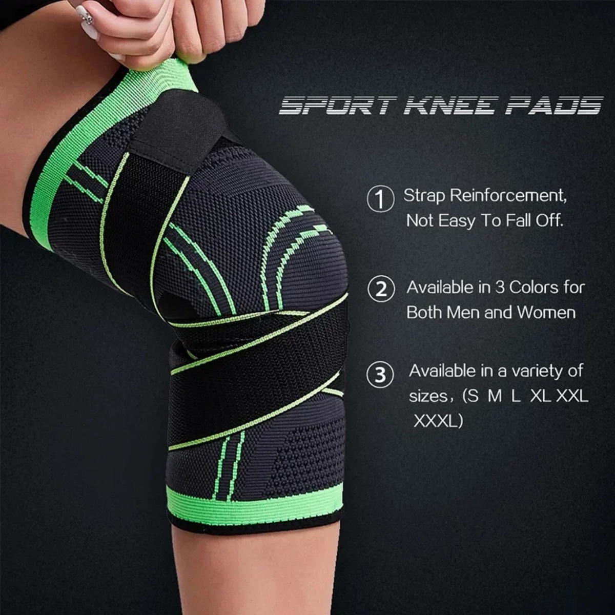Rodillera Deportiva Compresora Ajustable